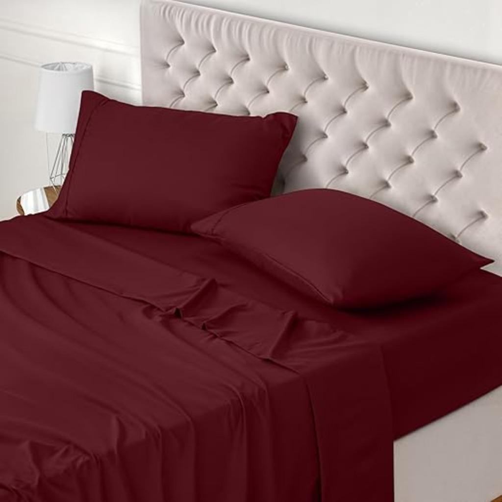 Utopia Bedding | 180 x 200 | Beddengoed | bedlaken, -, Verzenden, Utopia bedding, Rood