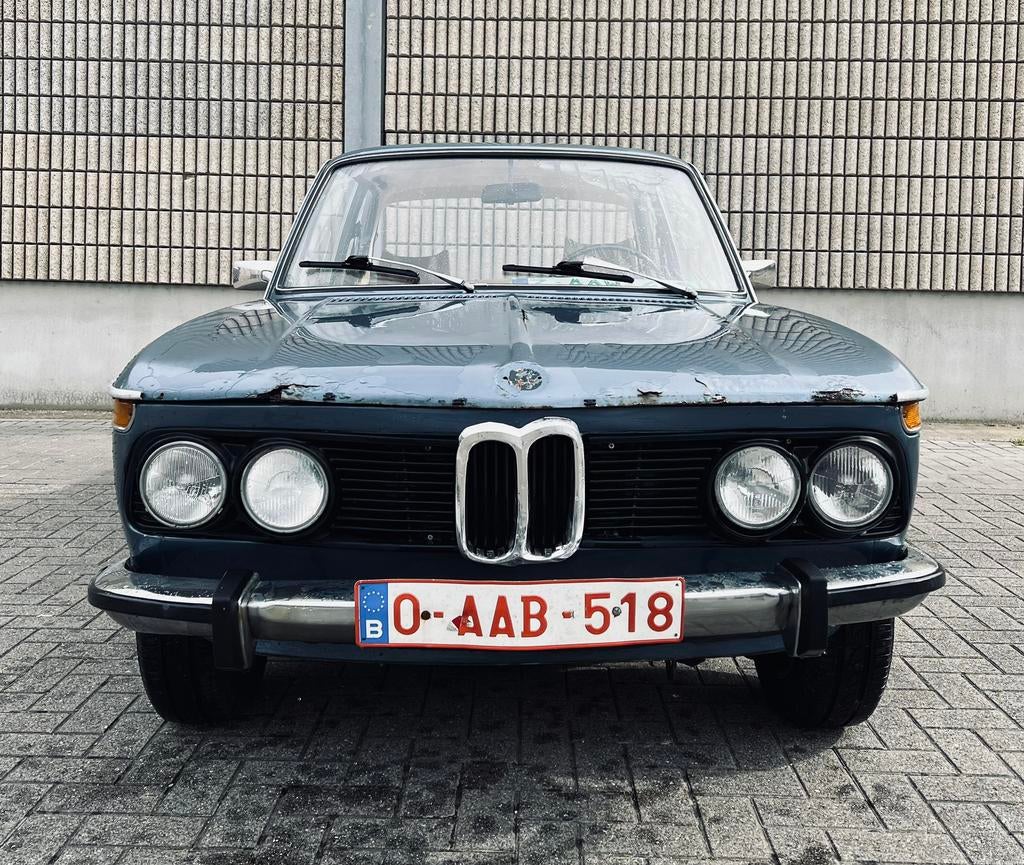BMW 2002• 1974 • 49.000 KM • Box 4, Auto's, 4 zetels, Achterwielaandrijving, Blauw, Leder