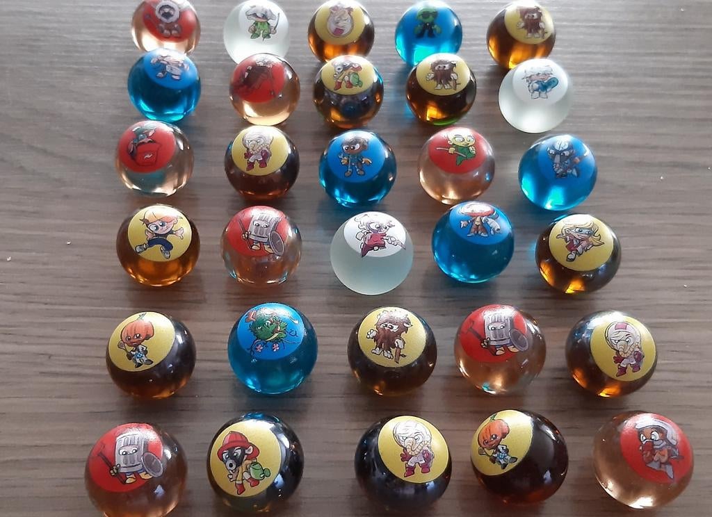 30 knikkers AH Marble Mania € 6, Verzamelen, Ophalen of Verzenden