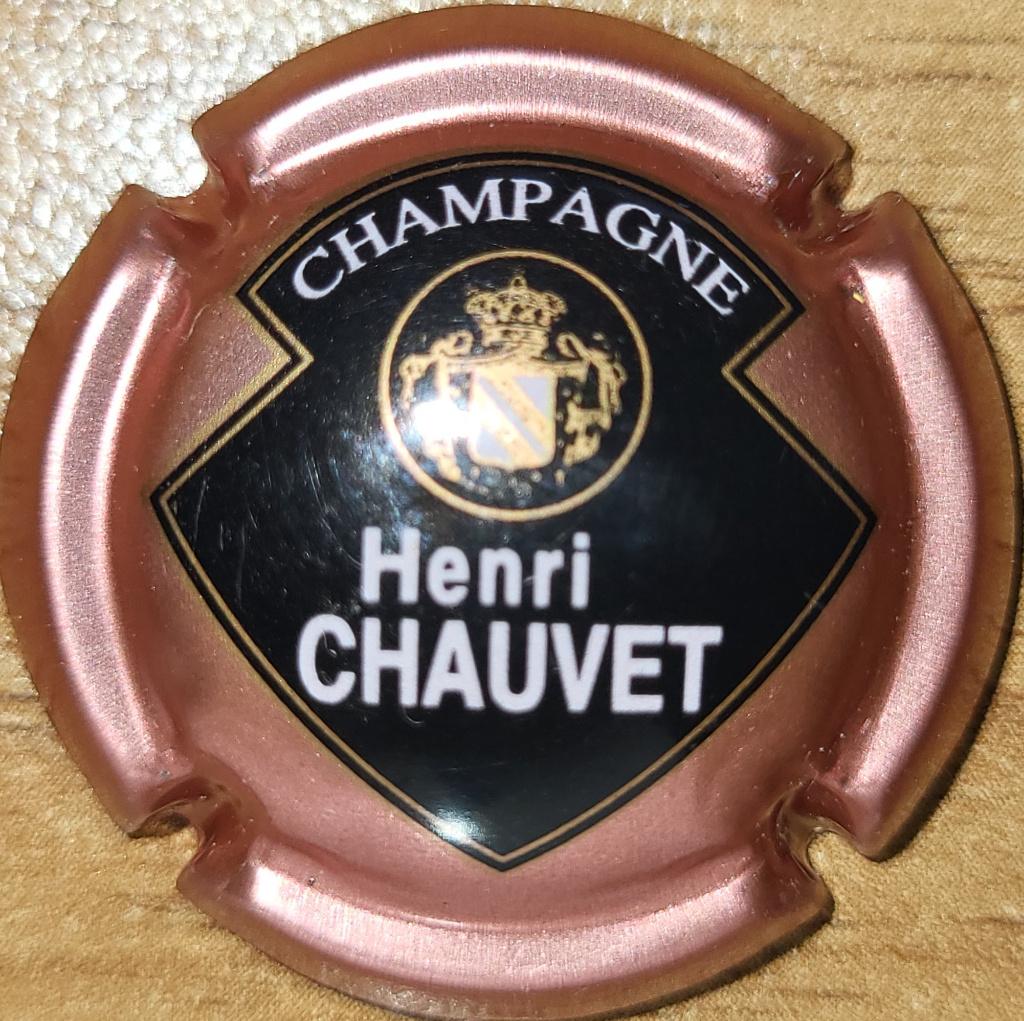 Capsule Champagne Henri CHAUVET cuivre & noir nr.10, Ophalen of Verzenden, Nieuw, Frankrijk, Champagne