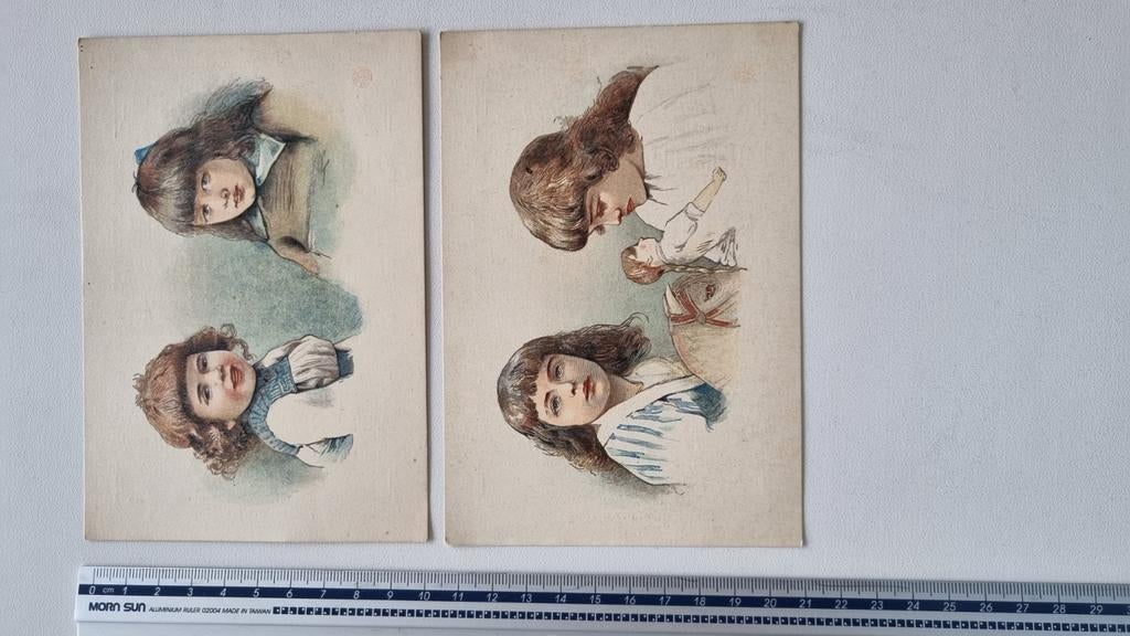 2 grands chromos anciens F. AD. Richter et Cie, Enlèvement ou Envoi, Comme neuf