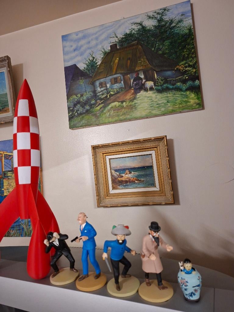 4 figurines Hergé Moulinsart du Secret de la Licorne, Enlèvement ou Envoi, Neuf, Autres types