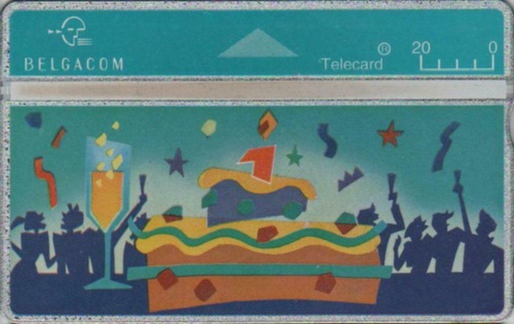 Télécarte Privée Belge P 278 Un An Belgacom - Musicale, Enlèvement ou Envoi