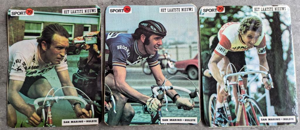 STICKERS WIELRENNEN SPORT 70 3X MAERTENS DE VLAEMINCK GODEF, Verzenden