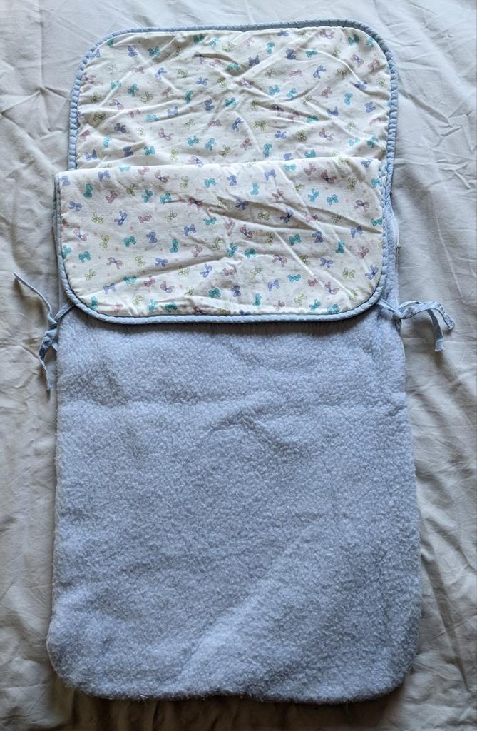 Baby slaapzak, trappelzak lichtblauw, Ophalen of Verzenden, Gebruikt, 70 tot 85 cm, Slaapzak