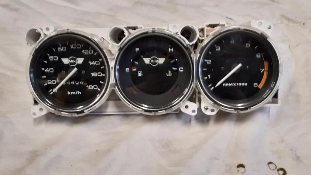 3 kloks teller ZWART km- CLASSIC MINI COOPER, Ophalen, Gebruikt, Rover