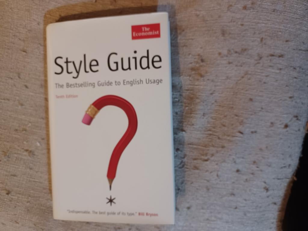 Quasi gratis STYLE GUIDE BESTSELLER THE ECONOMIST, Ophalen, Zo goed als nieuw, Non-fictie