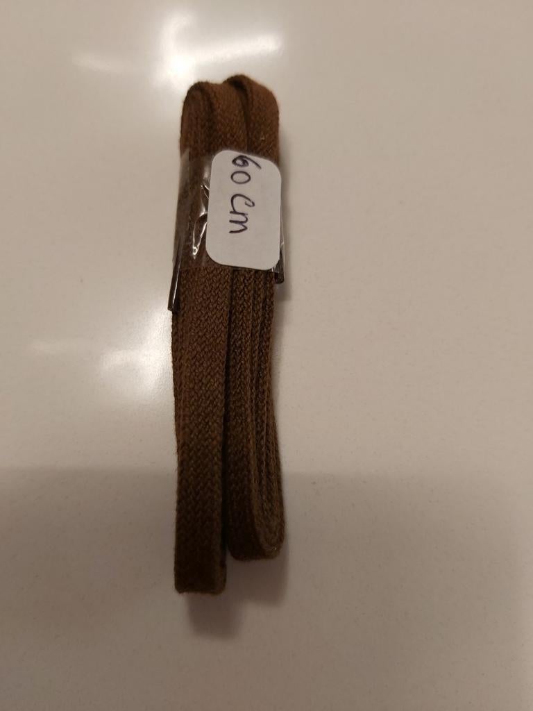 1 paar bruine schoenveters 60 cm, Ophalen of Verzenden, Nieuw
