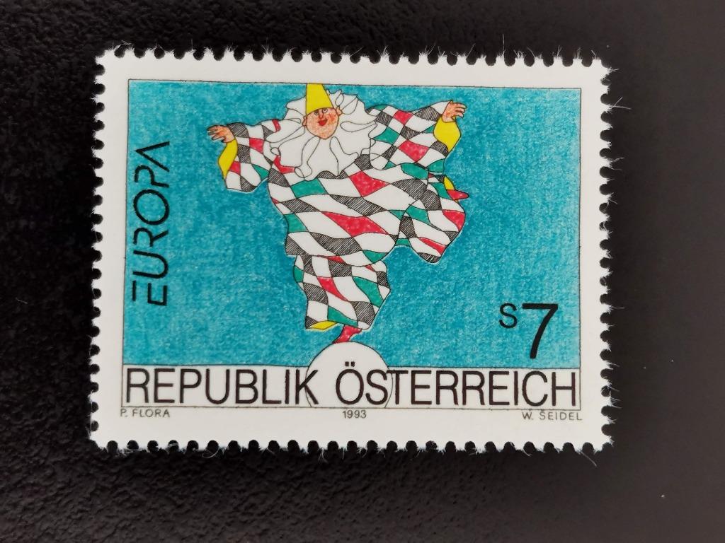 Autriche 1993 - Europe CEPT - art - arlequin **, Enlèvement ou Envoi, Non oblitéré