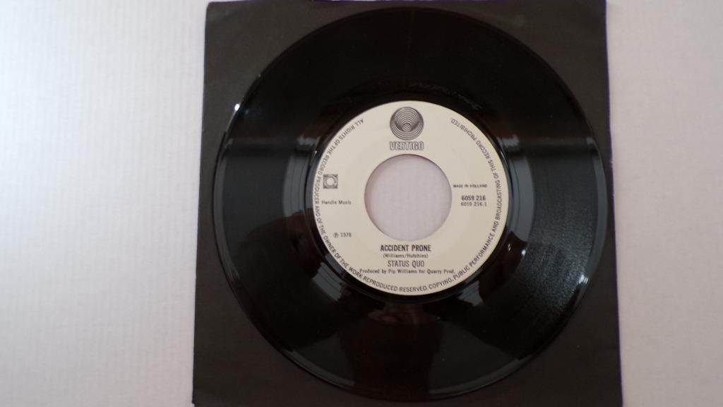 STATUS QUO - Accident prone (45t), Cd's en Dvd's, Vinyl Singles, Ophalen of Verzenden, Zo goed als nieuw, Rock en Metal