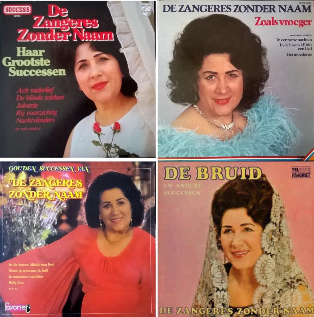 Set 4 Vinyl LP's Zangeres Zonder Naam Jaren ‘70, Ophalen of Verzenden, Gebruikt, 12 inch, Levenslied of Smartlap