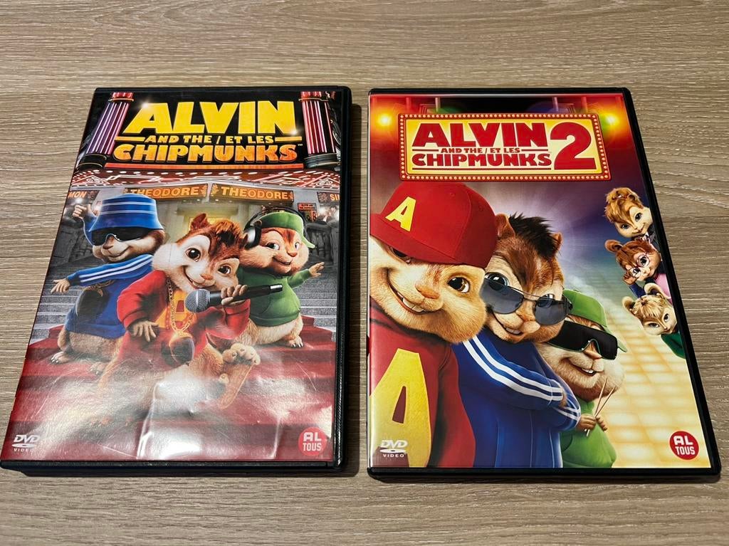2 DVD’s ovet Alvin and the Chipmunks, Ophalen, Zo goed als nieuw