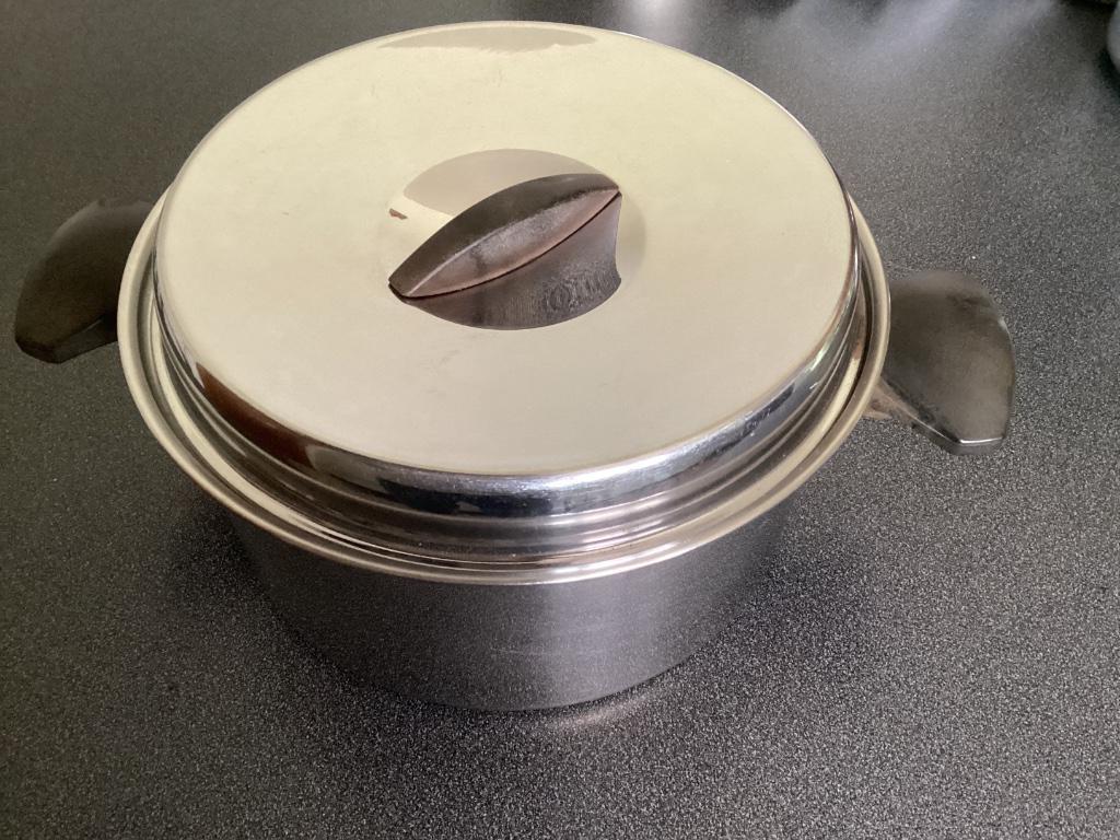 Kookpot, Huis en Inrichting, Keuken | Potten en Pannen, Ophalen of Verzenden, Gebruikt, Inox, Kookpan of Snelkookpan