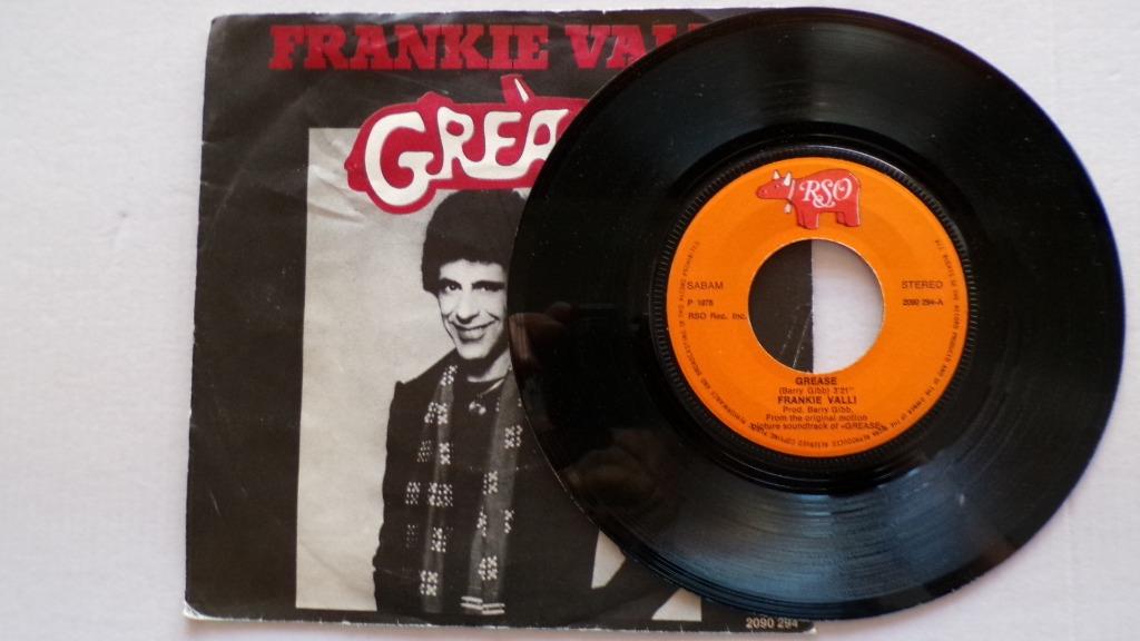 FRANKIE VALLI - Grease (45t), Enlèvement ou Envoi, Single, Utilisé, Pop