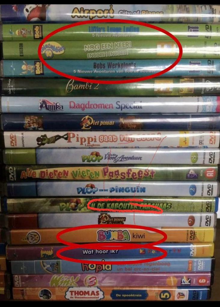 DVD-pakket (ongeveer 30) voor kinderen (peuter, kleuter), Cd's en Dvd's, Ophalen of Verzenden