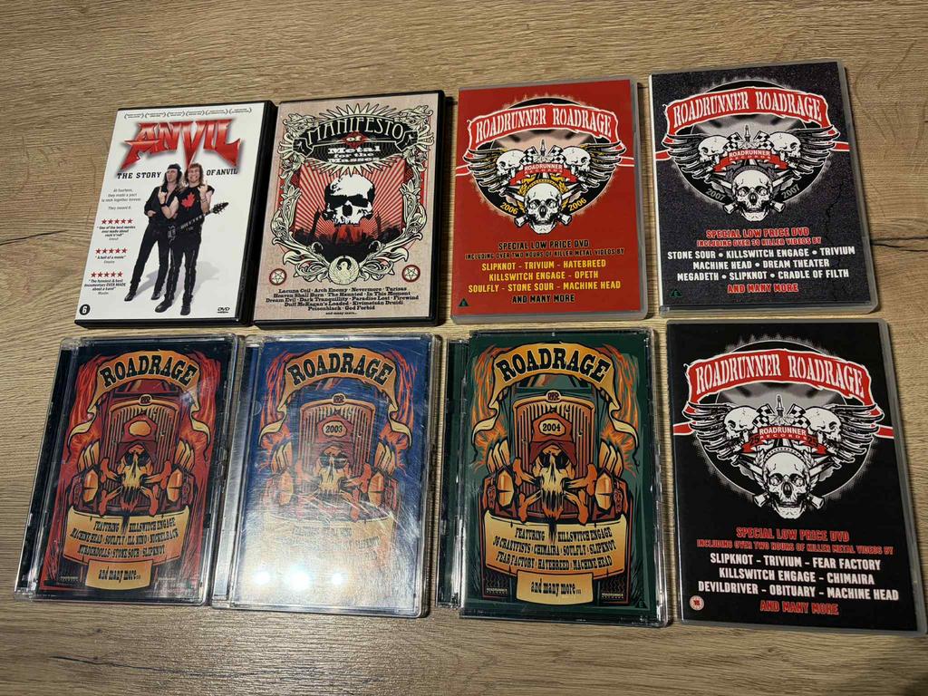 Lot DVD’s Roadrunner, Century Media + The Story of Anvil, Ophalen of Verzenden, Zo goed als nieuw, Muziek en Concerten