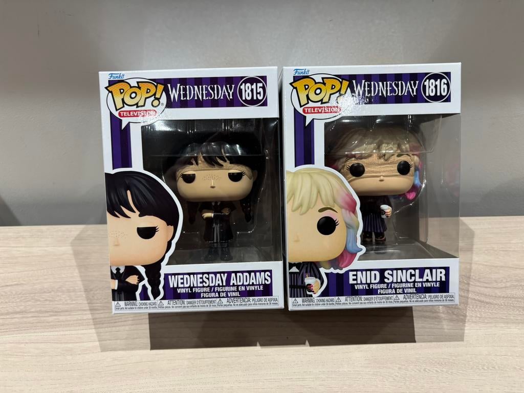 Funko Pop! Wednesday #1815 & Enid Sinclair #1816 – Bundel, Ophalen of Verzenden