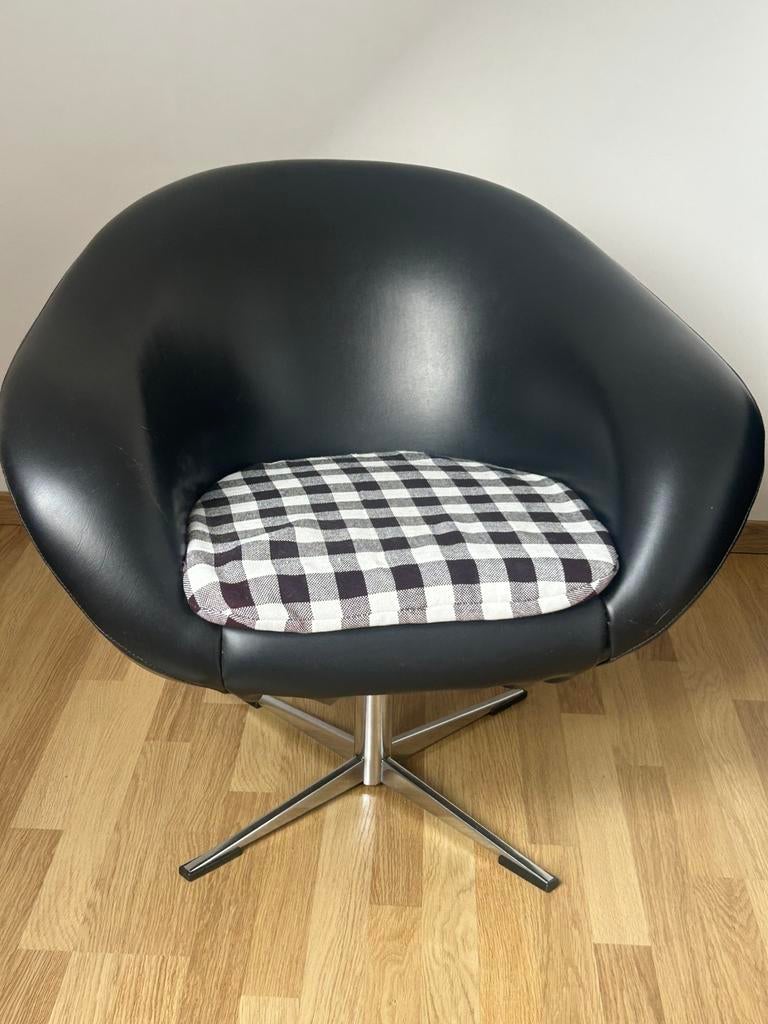 Vintage Jaren 60-70 cocktail draaifauteuil(s), Ophalen, 60s, Zo goed als nieuw, 75 tot 100 cm