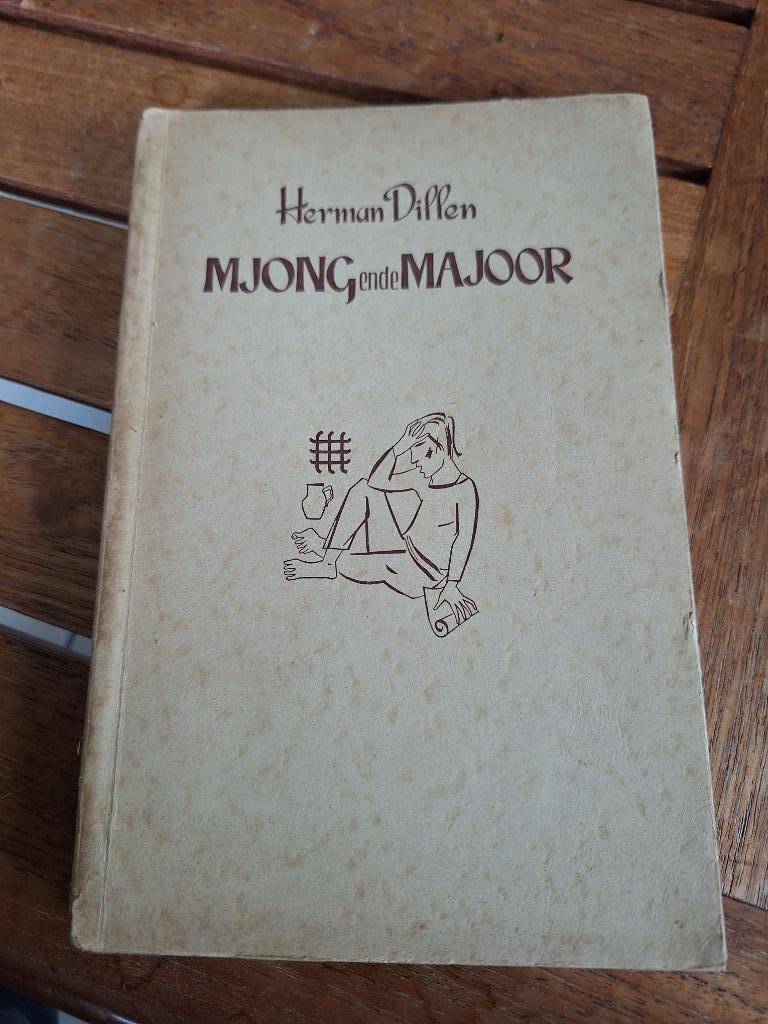Oud boek “Mjong en de Majoor” (1953) van Herman Dillen., Antiek en Kunst, Ophalen of Verzenden