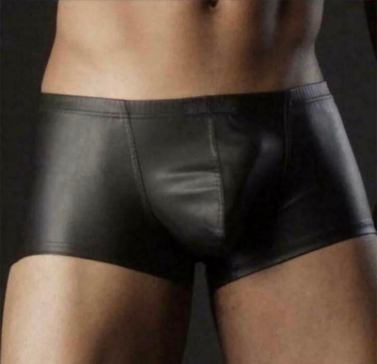 Boxer en PU taille S-M, Envoi, Noir, Boxer