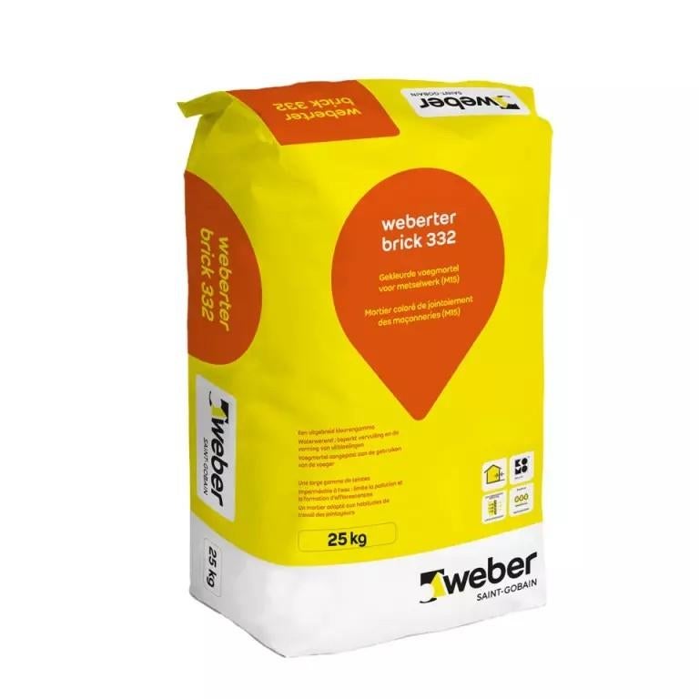 Mortier de jointoiement/ Weberter brick 332/ Sac 25 kg/ Neuf, Enlèvement