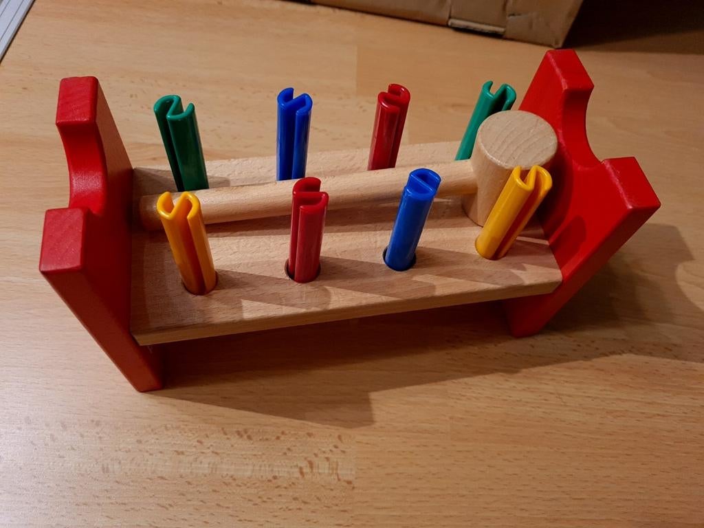 Houten speelgoed hamer, Ophalen of Verzenden