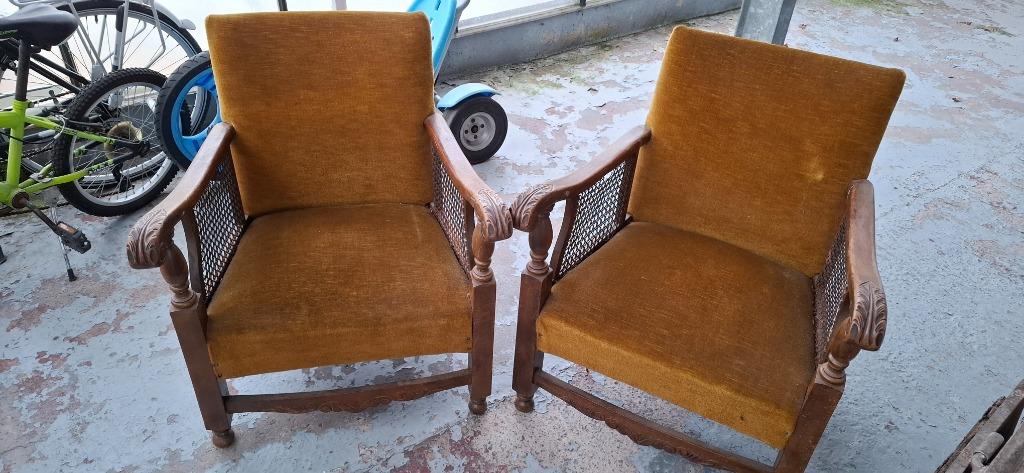 2 identieke zegeltjes met velours bekleding vintage, Antiek en Kunst, Ophalen