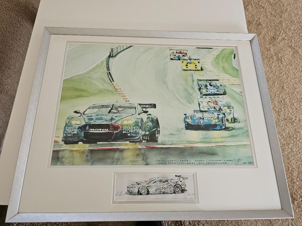 Litho aston martin genummerd, Ophalen of Verzenden