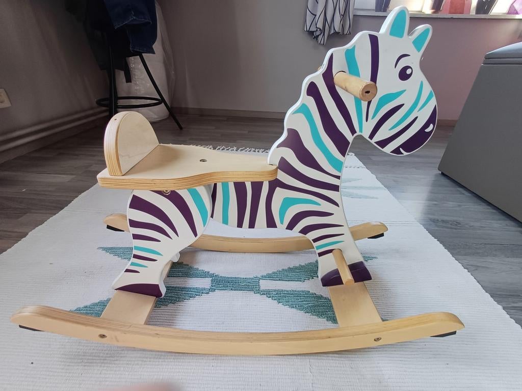 Schommel zebrapaard van Vilac., Kinderen en Baby's, Ophalen, Zo goed als nieuw