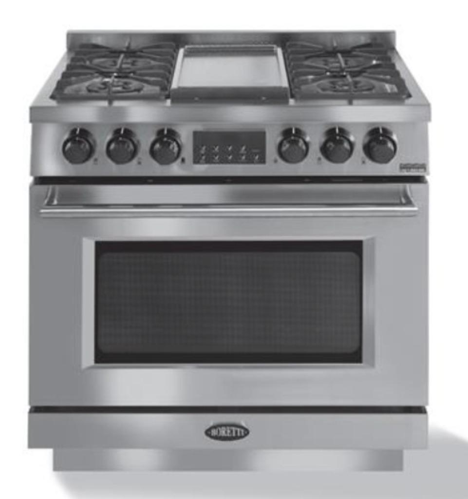 🔥 Cuisinière de luxe Boretti Imperatore 90 cm en acier inox, Gaz, Classe énergétique A ou plus économe, Enlèvement ou Envoi, 85 à 90 cm