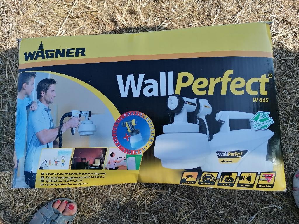 Wagner 665 I-Spray ‍ verfpistool. 🙋‍♀️, Doe-het-zelf en Bouw, Ophalen of Verzenden, Gebruikt, Verfspuit of Verfpomp