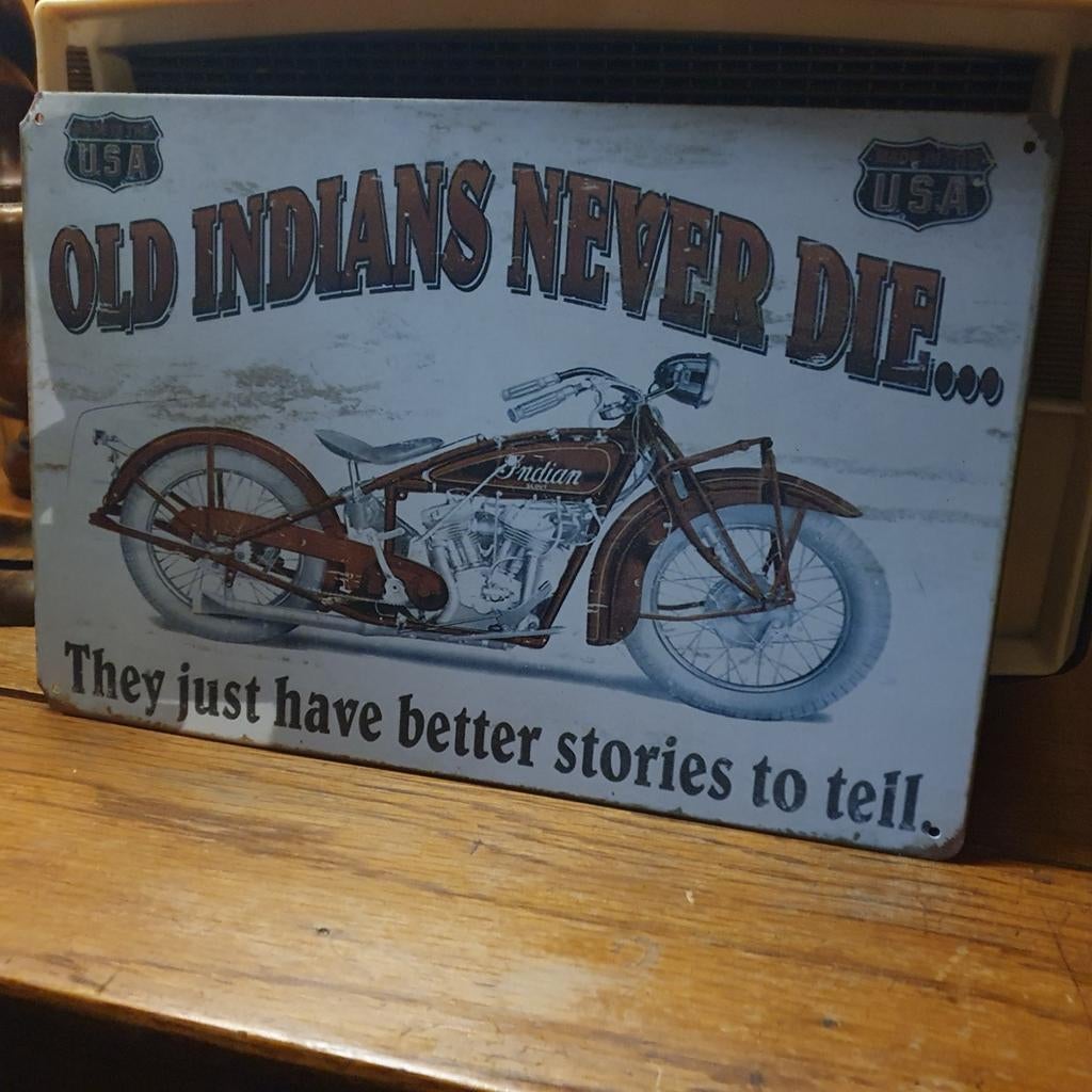 Ancienne moto Indians, Enlèvement ou Envoi