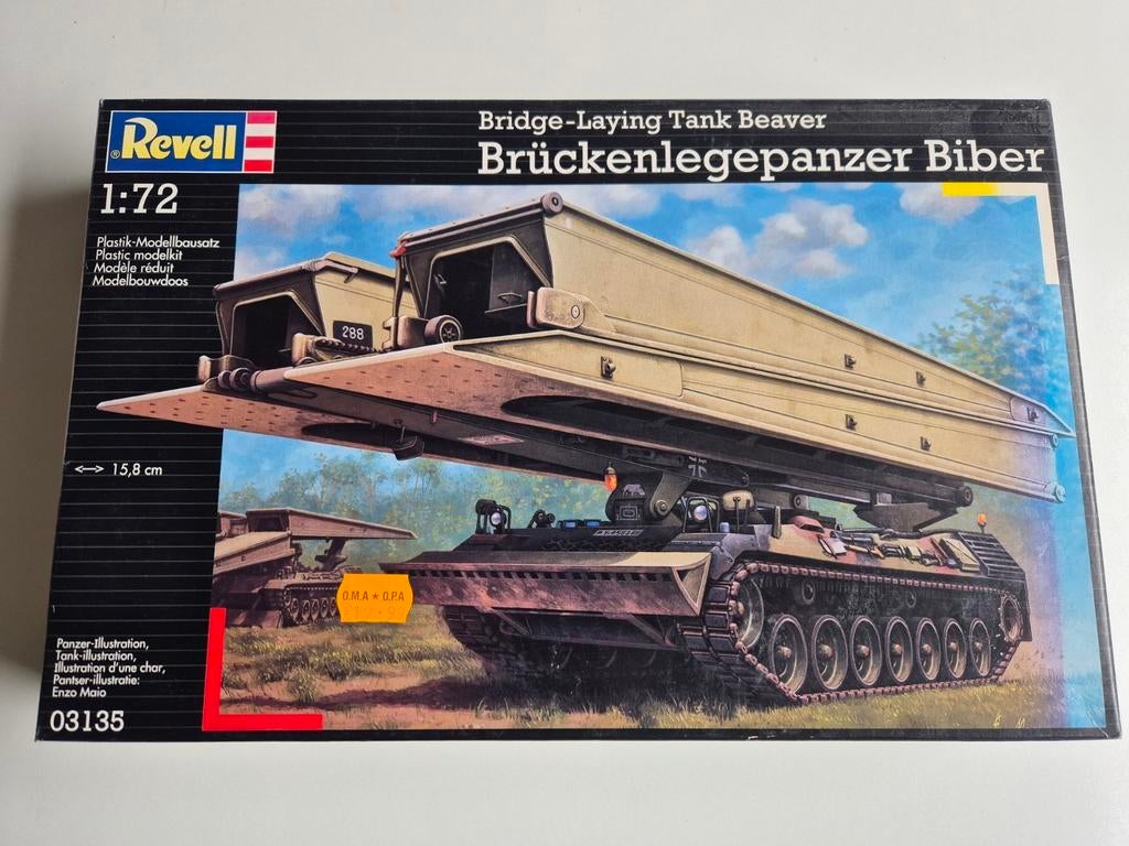 Revell Bruckenlegenpanzer 03135 maquette, Hobby en Vrije tijd, Ophalen of Verzenden, Zo goed als nieuw, Revell