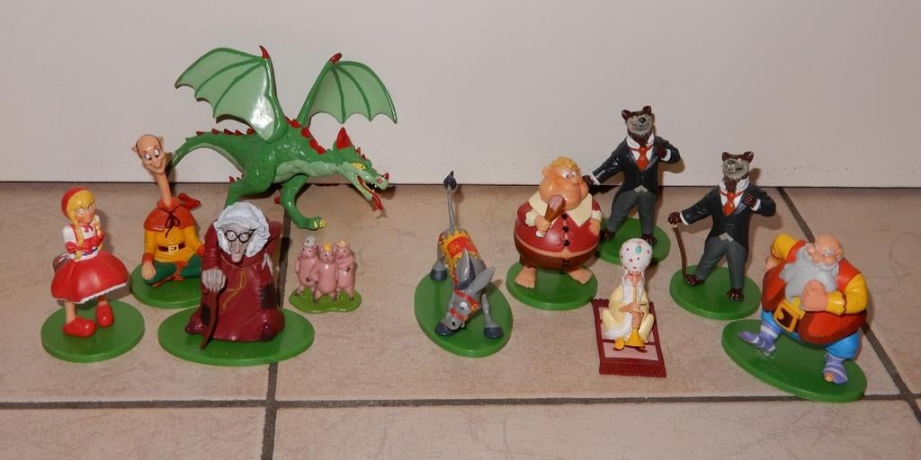 11x figuurtjes Efteling sprookjes, Collections, Efteling, Comme neuf, Statue ou Poupée, Enlèvement ou Envoi