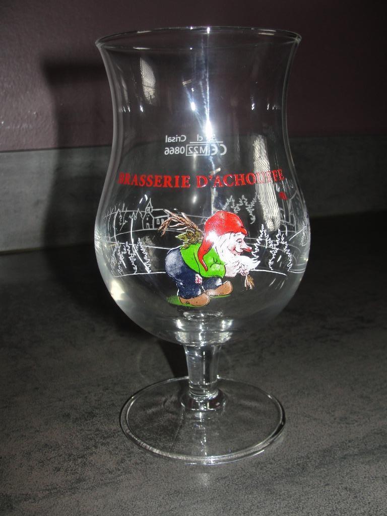 Verre à bière Brasserie D'Achouffe 33cl, Enlèvement ou Envoi, Neuf, Verre ou Verres, Autres marques