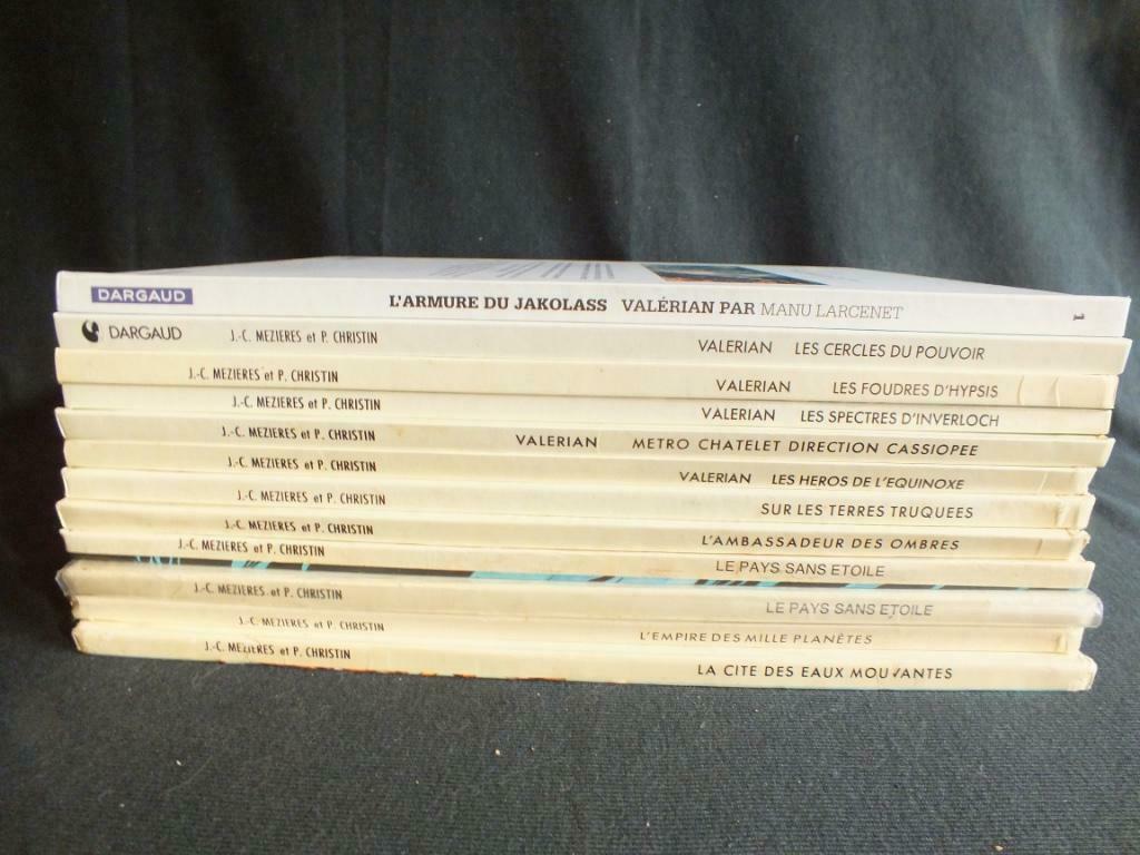 VALERIAN (6 ALBUMS/2 EO).                  EDITIONS DARGAUD, Meerdere stripboeken, Ophalen of Verzenden, Gelezen, MEZIERES & CHRISTIN