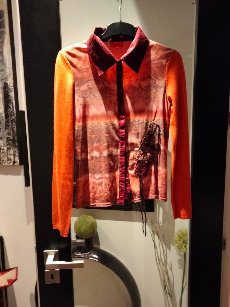 gilet/vestje Bugari.hoofdkleur oranje., Enlèvement ou Envoi, Comme neuf, Orange