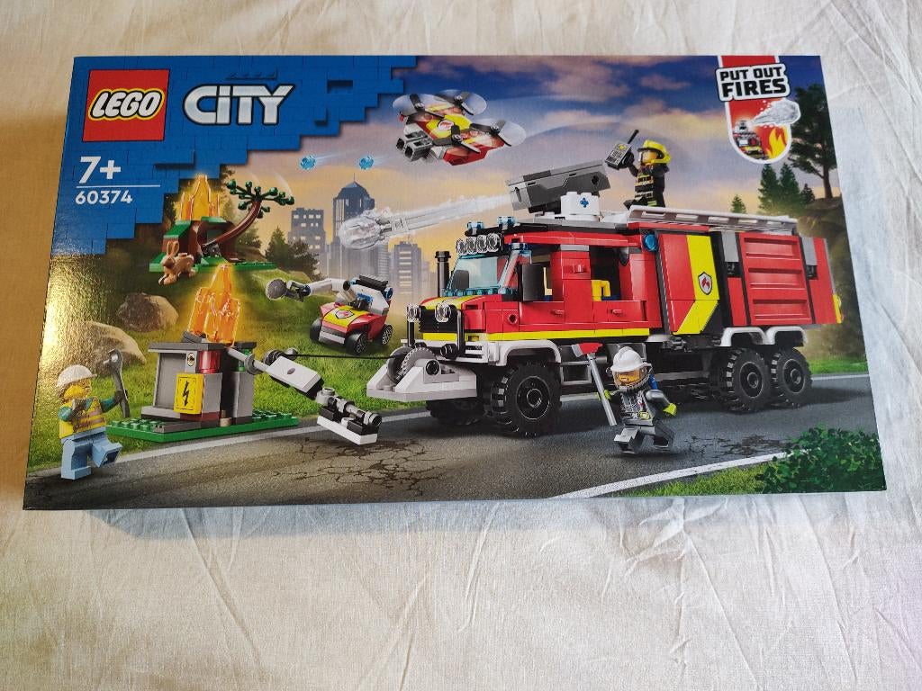 Lego City 60374 – Brandweerwagen, Ophalen of Verzenden, Nieuw, Complete set, Lego