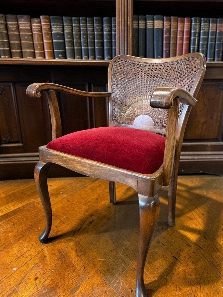vintage houten fauteuil / eenzit/ barok lounge stoel, Ophalen