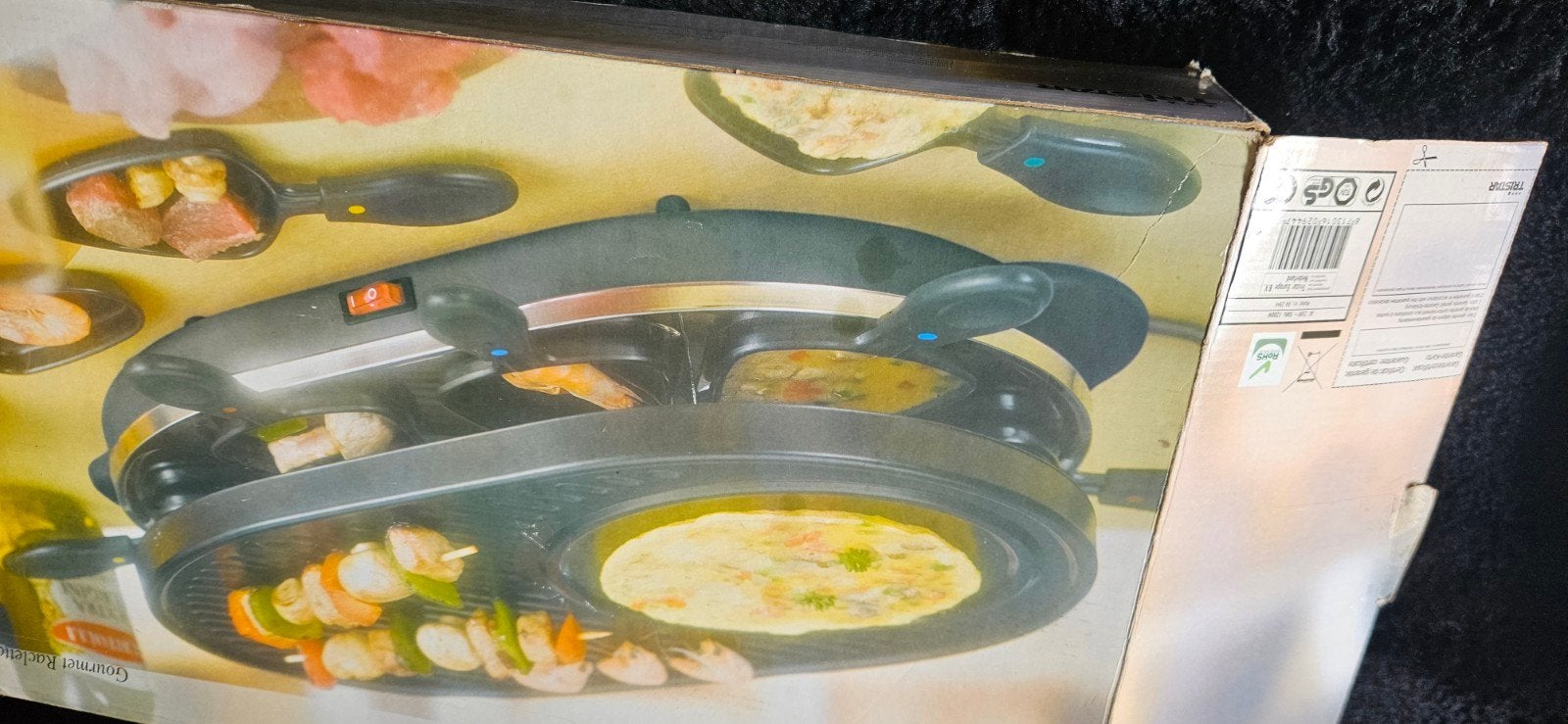 gourmet raclette stel, Ophalen, Gebruikt, 4 t/m 7 personen