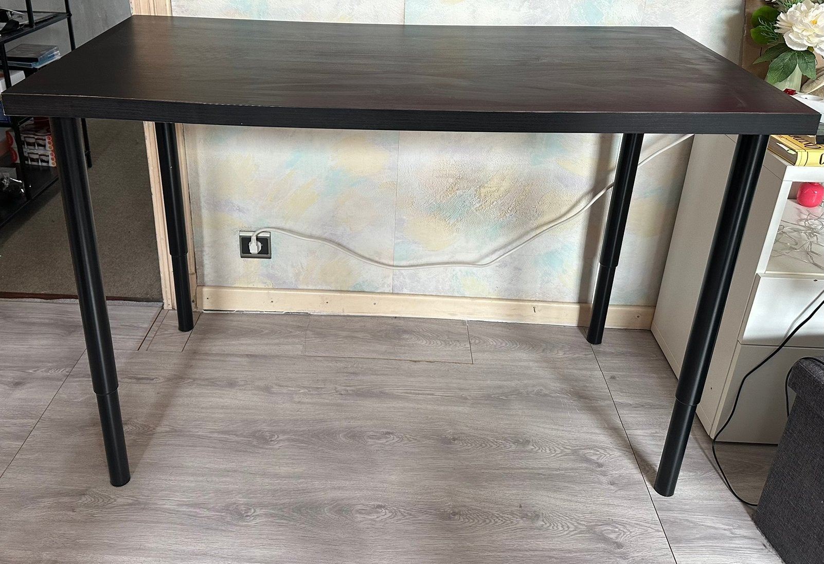 Table ajustable noire, 100 à 150 cm, Quatre personnes, Zwart, Enlèvement