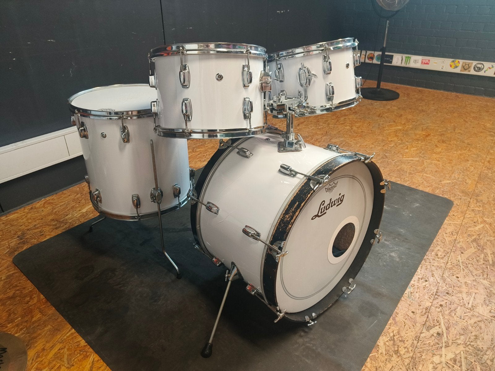 Ludwig Rocker drums 22, 16, 13, 12, Muziek en Instrumenten, Ophalen, Gebruikt, Ludwig
