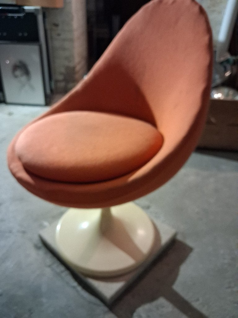 Siège tulip eesgn signé Lusch Erzeugnis années 60 70  orange, Antiquités & Art, Enlèvement