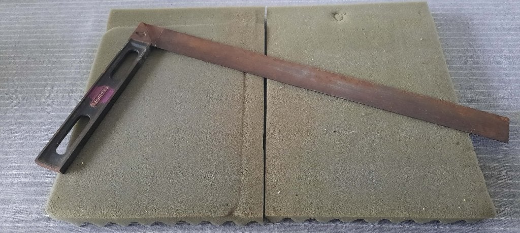 Metalen winkelhaak 60 cm merk 'Angulus' - vintage., Ophalen, Gebruikt, Overige typen, Overige merken