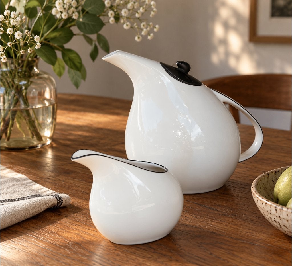 Cafetière vintage Scherzer Bavaria + pot à lait, Antiquités & Art, Enlèvement
