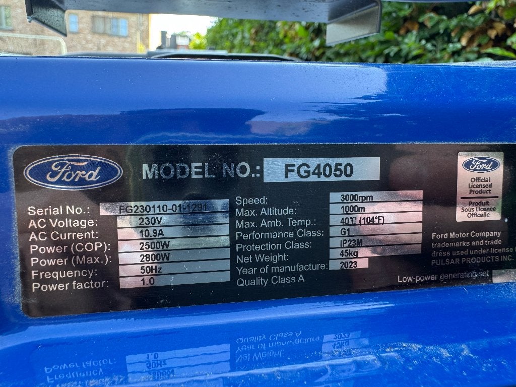 Stroomgroep Ford FG4050 V2 - NIEUW, Ophalen, Nieuw, Benzine