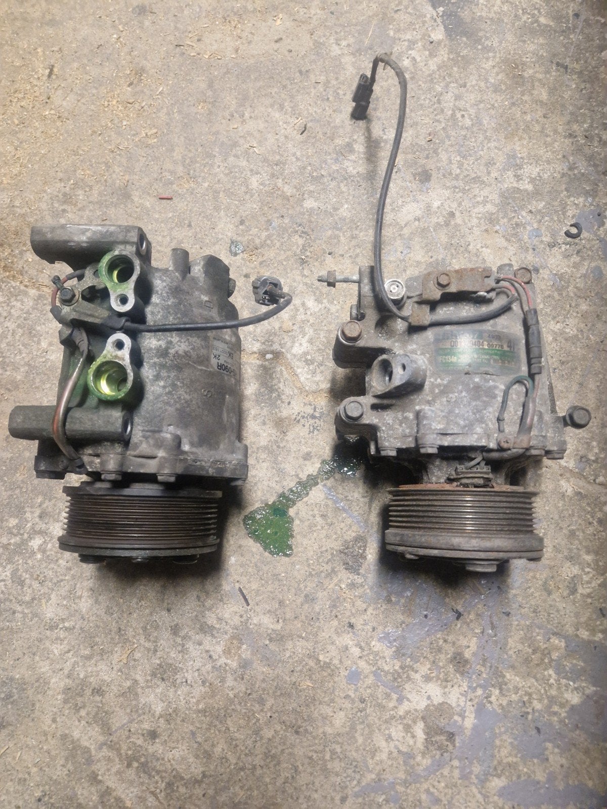 2 werkende airco compressoren, Autos : Pièces & Accessoires, Enlèvement, Honda