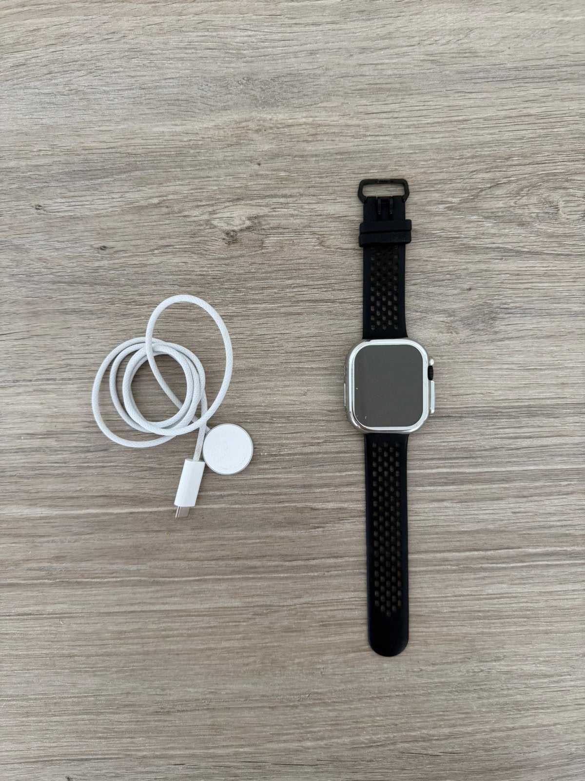 Apple Watch Ultra 3 - zwart - factuur - incl accesoires, Zwart, IOS, Ophalen of Verzenden, Zo goed als nieuw