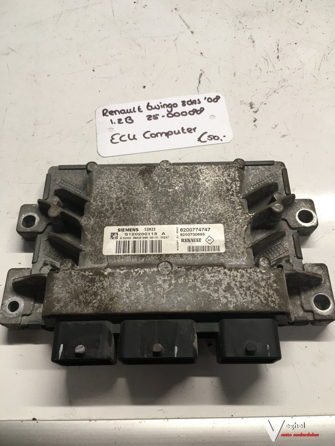 Renault Twingo 1.2 B 3drs 2008 2500088  ECU  8200774747, -, Utilisé, -, -