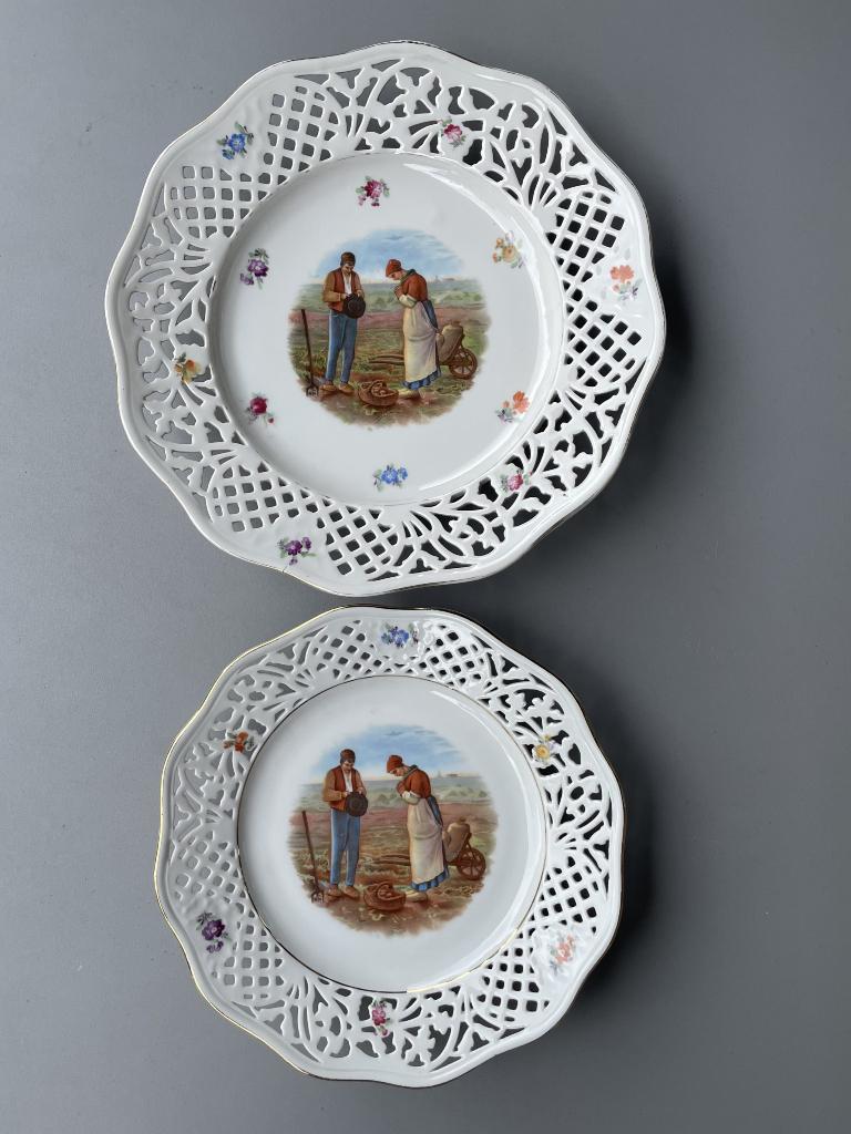 2 porseleinen borden Schumann Bavaria, Ophalen